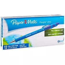 Lapiceras - Bolígrafo Paper Mate (12 Unidades), Color Azul 3