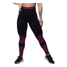 Calça Legging Fitness Poliamida Com Recortes Metalic | 247