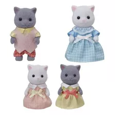 Boneca Sylvanian Families Familia De Gatos Persas Epoch 5455