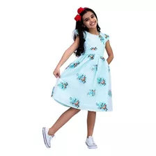 Vestido Infantil Festa Renda Flores C/ Laço Pérolas Promoção