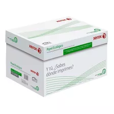 Caja 2500 Hojas Xerox Papel Ecológico Tamaño Carta 5 Resmas