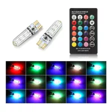 Leds T10 Rgb, Com Controle De Cores E Intencidade.