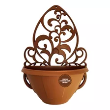 Vaso Plantas Suspensas Apartamento Meia Lua Terracota Oferta