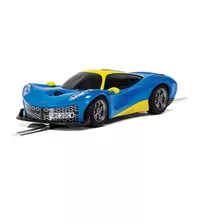Scalextric Rasio C20 Azul Y Amarillo 1:32 Slot Race Car C