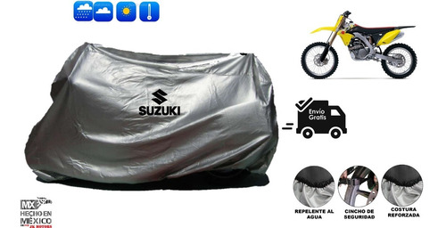 Funda Afelpada 100%impermeable Moto Suzuki Rmz 250/450 Foto 3