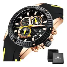 Reloj Cronógrafo Luminoso De Cuarzo Mini Focus 0244g