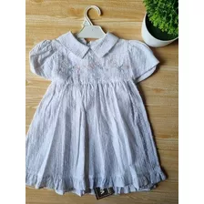 Vestido De Bebe Niña Excelente Calidad Hermoso T 12m Cod2206