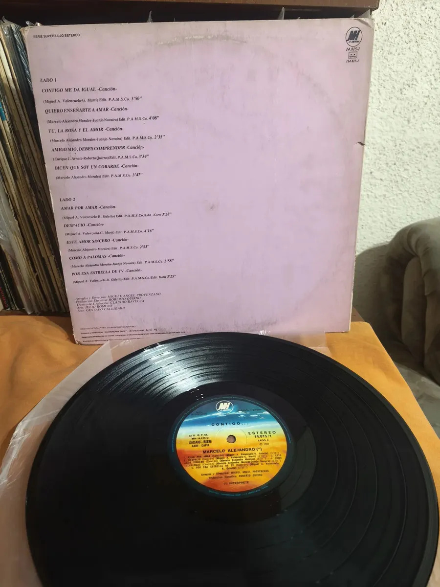 Marcelo Alejandro - Contigo... - vinilo 1987