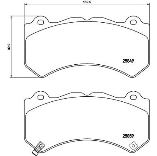 Balatas Brembo Chevrolet Camaro 2012 A 2018 Lowmetal Del. Foto 3