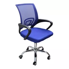 Silla Oficina Escritorio Respaldo Malla Home Office Color Azul