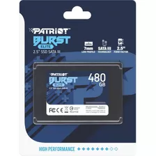 Disco Duro Solido Ssd 480gb Patriot Burst 2.5 Sata Nuevo