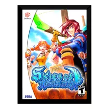 Quadro Decorativo Capa Skies Of Arcadia A4 25x33 Dreamcast