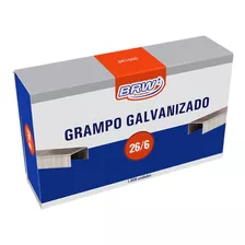 Grampo P/ Grampeador 26/6 Galvanizado C/ 5000 Unidades