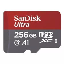 Cartão De Memória Sandisk Sdsquam-256g-gn6ma Ultra Com Adaptador Sd 256gb