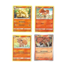 Pokemon Vulpix E Ninetales Set Kanto 4 Cartas Frete Incluso