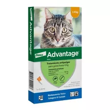 Pipeta Advantage Antipulgas Para Gatos De Hasta 4kg