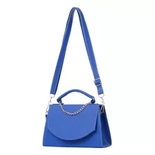 Bolsa Mujer Moda Mariconera Crossbody Leanne Fana Azul Rey