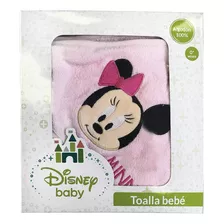 Toalla Capucha Bordada Bebé Mickey Minnie Original Oficial