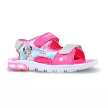 Sandalias Footy Minnie Mouse Disney Luces Led Niñas Abrojos