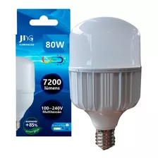 Lâmpada Led Bulbo 80w E27 / E40 Bivolt Luz Branco Frio Cor Da Luz Branco-frio 110v/220v