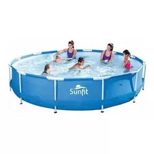 Piscina Sunfit 6500 Litros Estrutural Standard Bestway 6473 Cor Azul