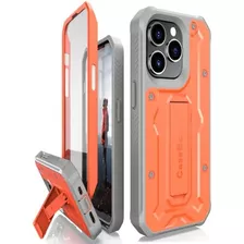 Funda Caseborne Para iPhone 14 Pro C/cubre Pant Orange