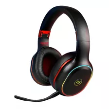 Audífonos Gamer Vibration Maxell Bluetooth Hypershock Rgb Negro Receptor Usb