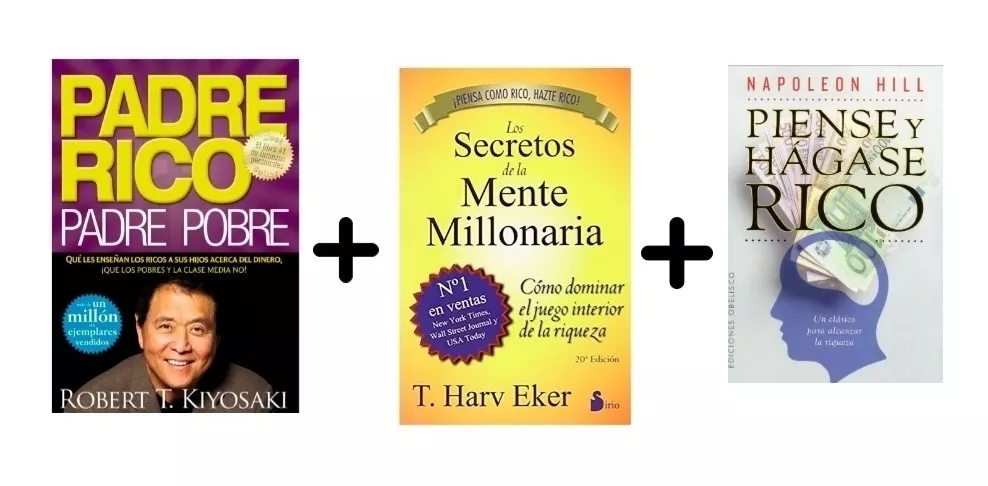 Combo Millonario X3 Libros Piense Y Hágase Rico+secretos+...