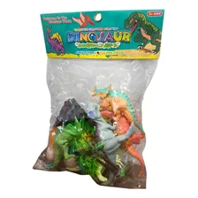 Dinossauros De Brinquedo Kit Coleção 14 Peças Emborrachadas 