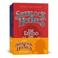 Box Sherlock Holmes - Edição Especial 1 - Kit Com 3 Livros