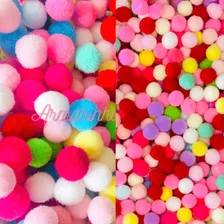 Pompom Multicolor- 2tamanhos - 200 Und/promoção!