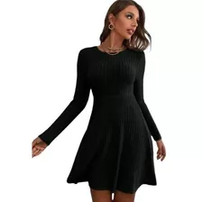 Vestido Acampanado De Invierno Otoño Bucaneras M01