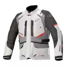 Campera Alpinestars Andes V3 Drystar Blanco + Gris Bamp