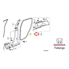 Guarnição Porta Tras. Ld Honda Crv 2007 Á 2011 Original