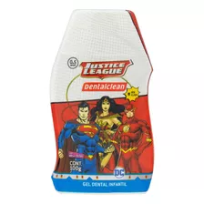 Gel Dental Infantil Sem Flúor Mix De Frutas Justice League Dentalclean Frasco 100g