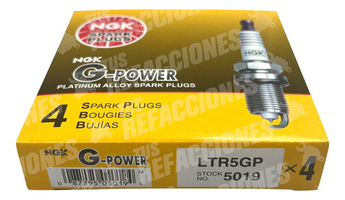 4 Bujias Platino Pontiac G5 2007 - 2010 2.2 Ngk Foto 3