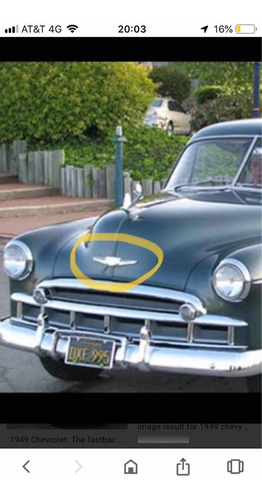Emblema De Cofre Chevrolet Fleetline 1949 Foto 7