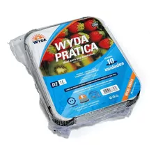 Bandeja De Aluminio D2 C/tapa 1000ml - 200 Unidades