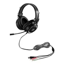 Audifonos Gamer Diadema Auricular Con Cable Microfono V5 Rgb Color Negro