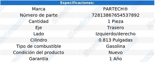 1 Cilindro Rueda Tras Izq/der 210 L4 1.5l 79 Al 82 Partech Foto 5