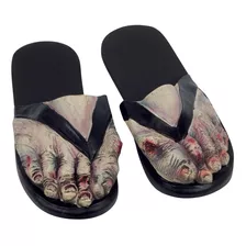 Sandalias Para Disfraz Piel Colos Zombie Talla Large