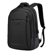 Bolso Morral Portail Hardley Puerto Usb Bolsillo Seguridad Color Negro