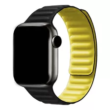 Pulseira Elos Bicolor Magnética Para Apple Watch Series Luxo