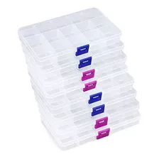 Organizador De Plastico 8pcs 15 Rejillas Color Transparente