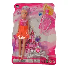 Muñeca Princess Con Accesorios. Juguete Para Niñas