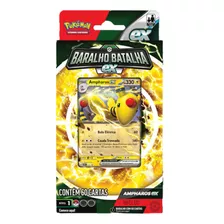 Jogo Deck Pokémon Baralho Batalha Lucario Ampharos Tcg Copag