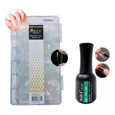 Kit Tips Soft Gel Mely X500u Press On Kapping Gel, Premium