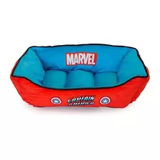 Cama Para Perro Con Hebilla, Marvel, Capitán América, Medi