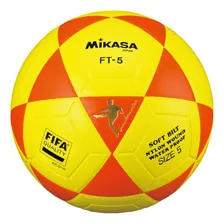 Bola De Futebol Mikasa Ft-5 Nº 5 Unidade X 1 Unidades Cor Amarelo E Laranja