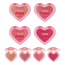 Blush Em Pó Compacto Da City Girls Think Pink Super Fofo Tom Da Maquiagem Cor 04 Rosa Pink Matte